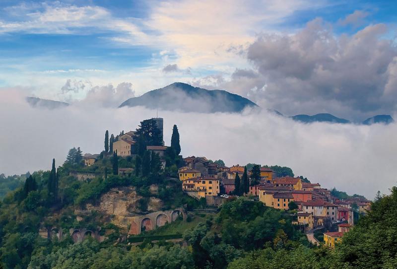 King of the hill: Postcard-ready Barga is the gem of mountainous Northern Tuscany. 