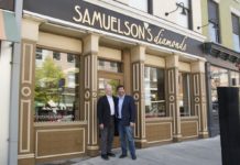 Steve and Ron Samuelson at their family jewelry business, formerly located on Baltimore Street