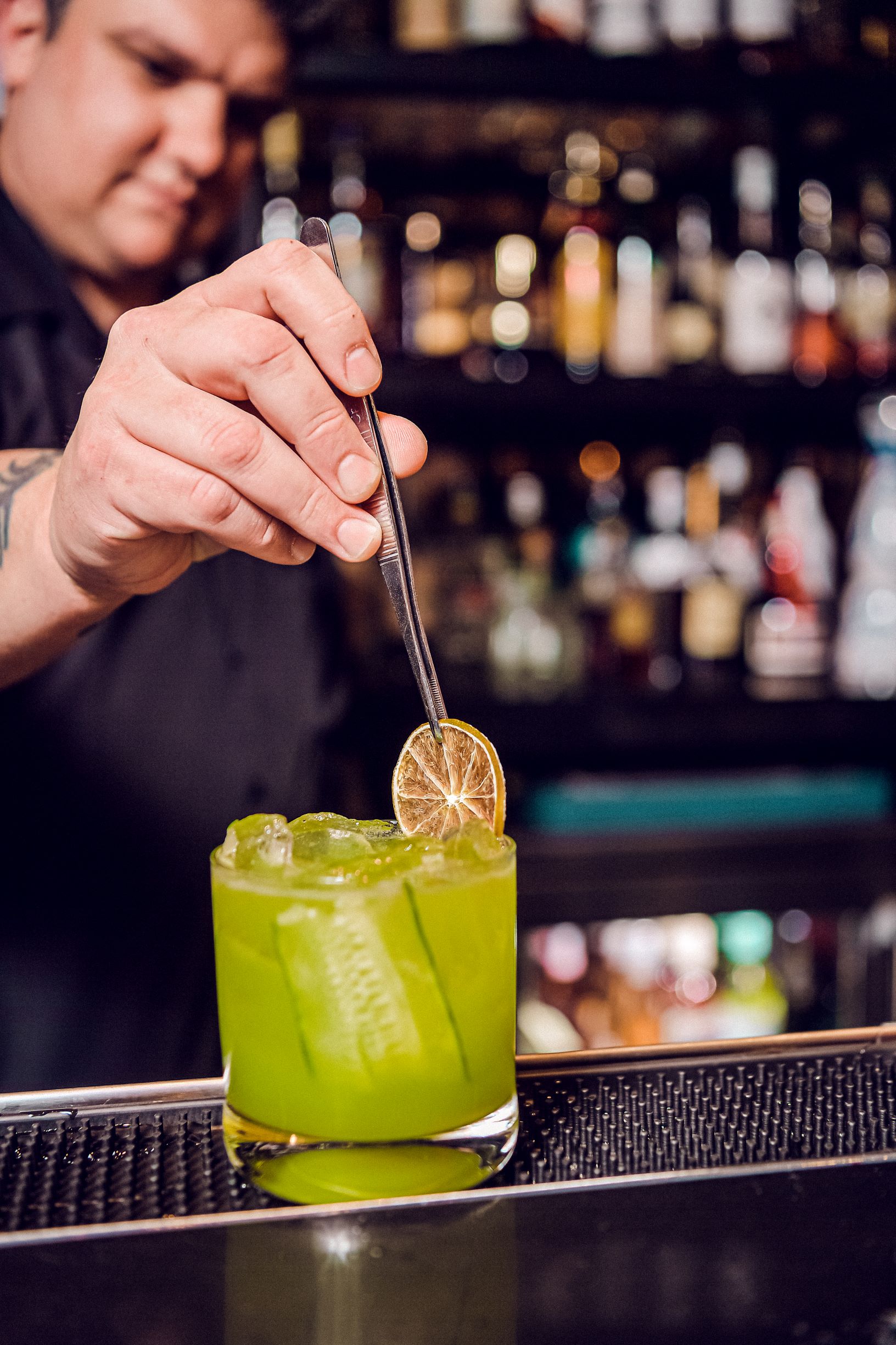 Bradyn Luna bartender The Tillery Gone Green Margarita