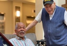 Marty Zuckerman and John Milton Belcher veterans at Atrium Village