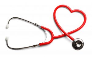 Stethoscope in shape of heart