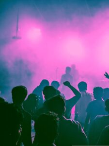 People dancing at a dance party